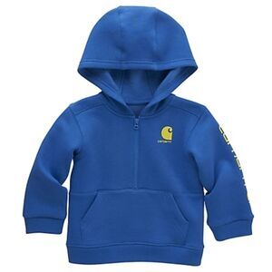 Carhartt L/S Half-Zip Hoodie- Electric Blue Lemonade